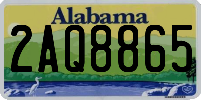 AL license plate 2AQ8865