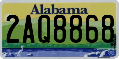 AL license plate 2AQ8868