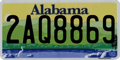 AL license plate 2AQ8869