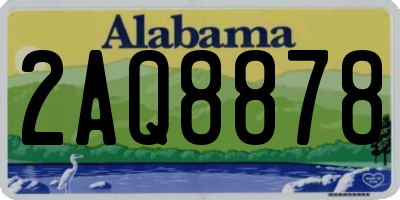 AL license plate 2AQ8878