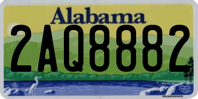 AL license plate 2AQ8882
