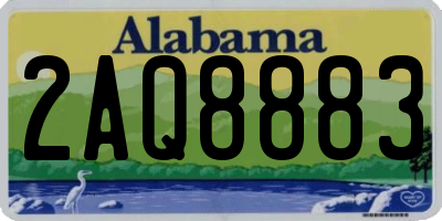 AL license plate 2AQ8883