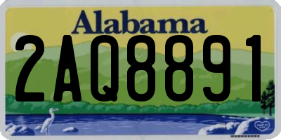 AL license plate 2AQ8891