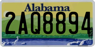 AL license plate 2AQ8894