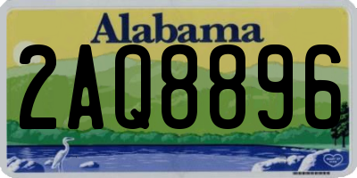 AL license plate 2AQ8896