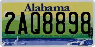 AL license plate 2AQ8898