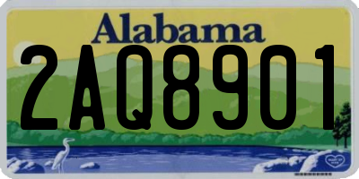 AL license plate 2AQ8901