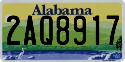 AL license plate 2AQ8917