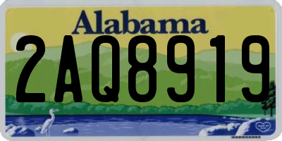 AL license plate 2AQ8919