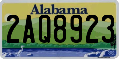 AL license plate 2AQ8923