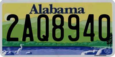 AL license plate 2AQ8940