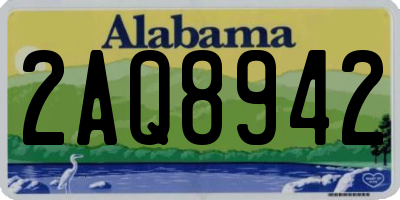AL license plate 2AQ8942