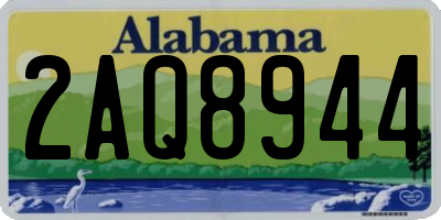 AL license plate 2AQ8944