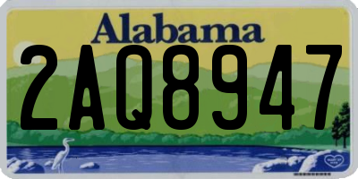 AL license plate 2AQ8947