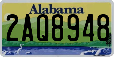 AL license plate 2AQ8948