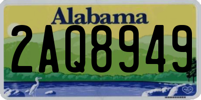 AL license plate 2AQ8949