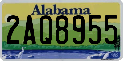 AL license plate 2AQ8955