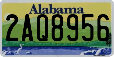 AL license plate 2AQ8956