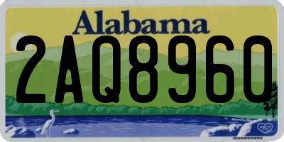 AL license plate 2AQ8960