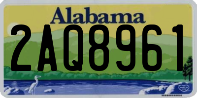 AL license plate 2AQ8961
