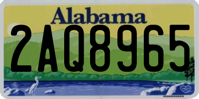 AL license plate 2AQ8965