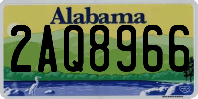 AL license plate 2AQ8966
