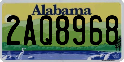 AL license plate 2AQ8968