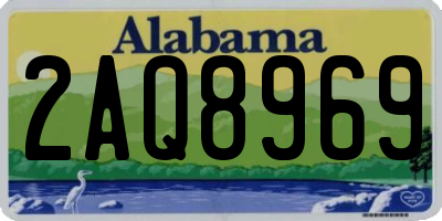 AL license plate 2AQ8969
