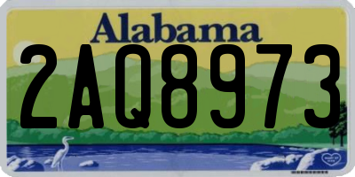 AL license plate 2AQ8973