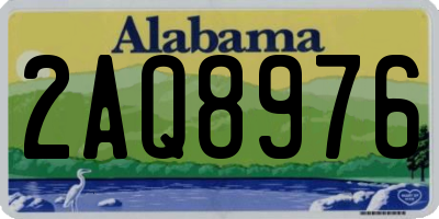 AL license plate 2AQ8976