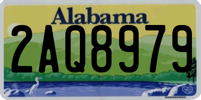 AL license plate 2AQ8979