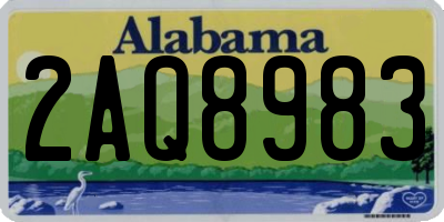 AL license plate 2AQ8983