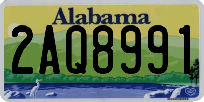 AL license plate 2AQ8991