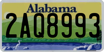 AL license plate 2AQ8993