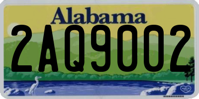 AL license plate 2AQ9002