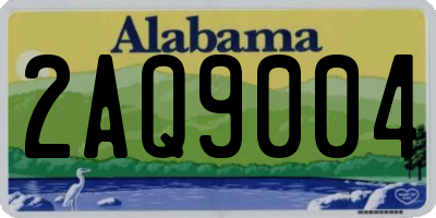 AL license plate 2AQ9004
