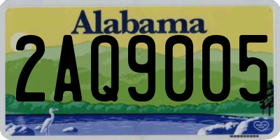 AL license plate 2AQ9005