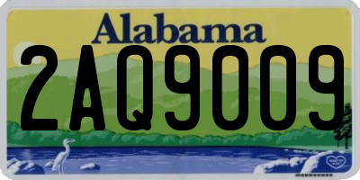 AL license plate 2AQ9009