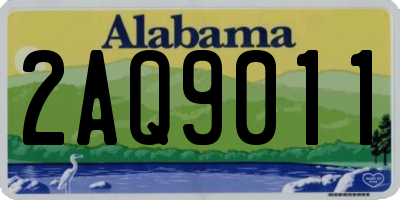 AL license plate 2AQ9011