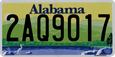 AL license plate 2AQ9017