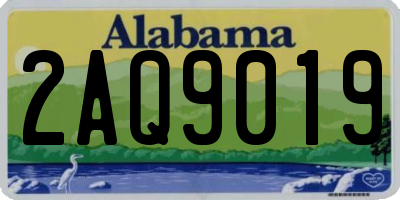 AL license plate 2AQ9019