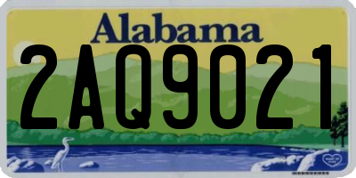 AL license plate 2AQ9021