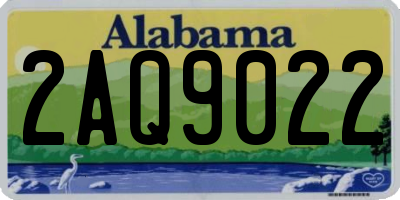 AL license plate 2AQ9022