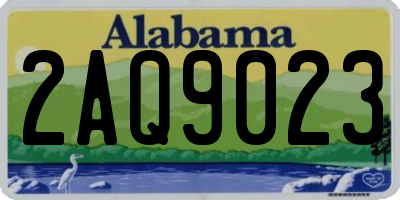 AL license plate 2AQ9023