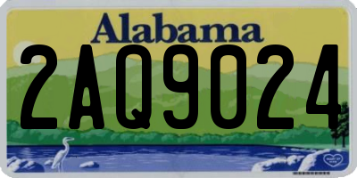 AL license plate 2AQ9024