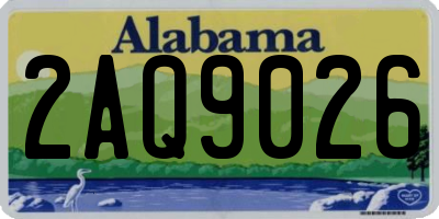 AL license plate 2AQ9026