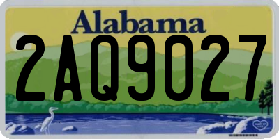 AL license plate 2AQ9027