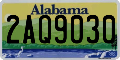 AL license plate 2AQ9030