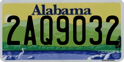 AL license plate 2AQ9032