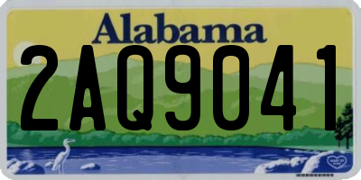 AL license plate 2AQ9041